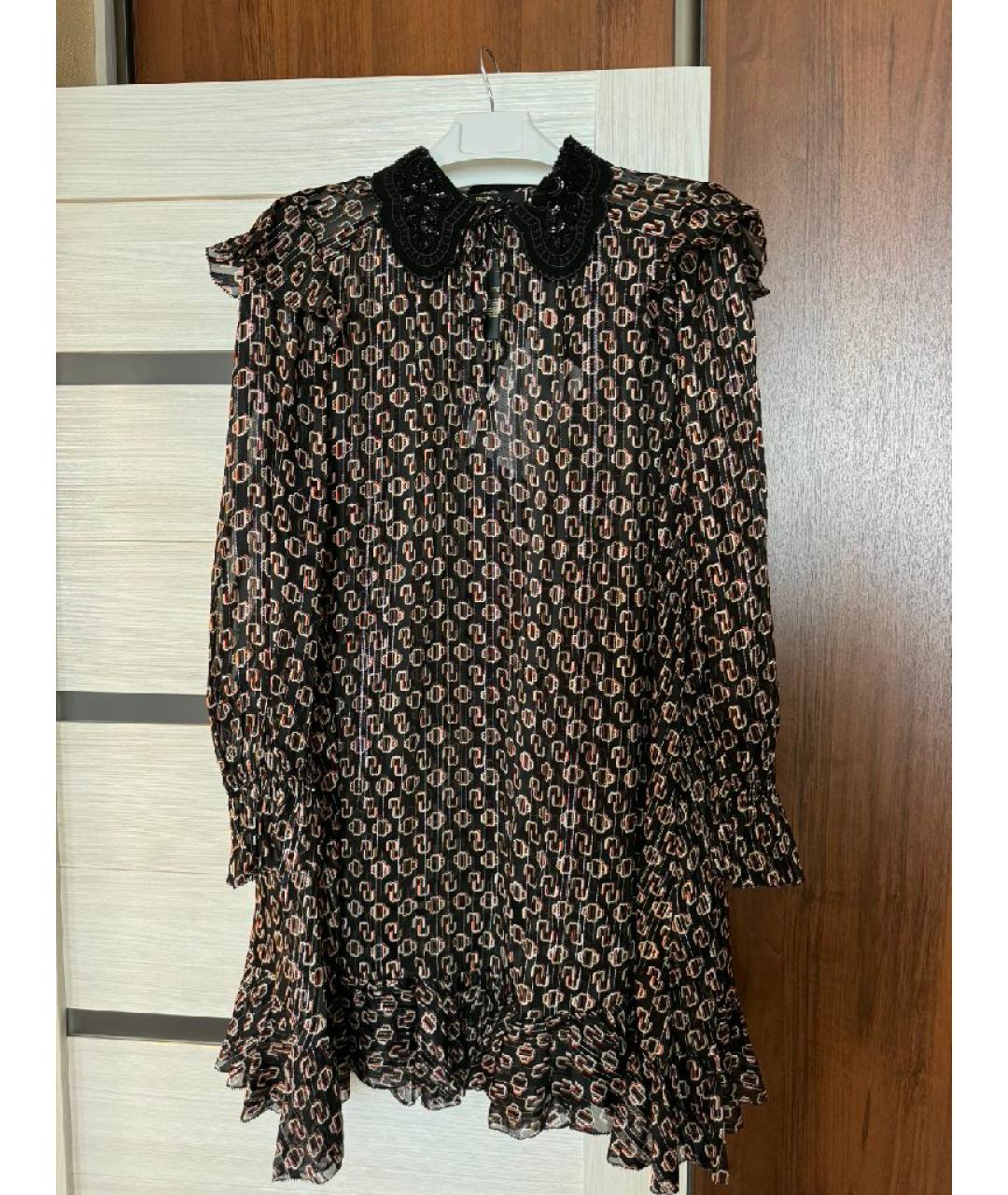 MAJE Мульти шелковое повседневное платье, фото 7