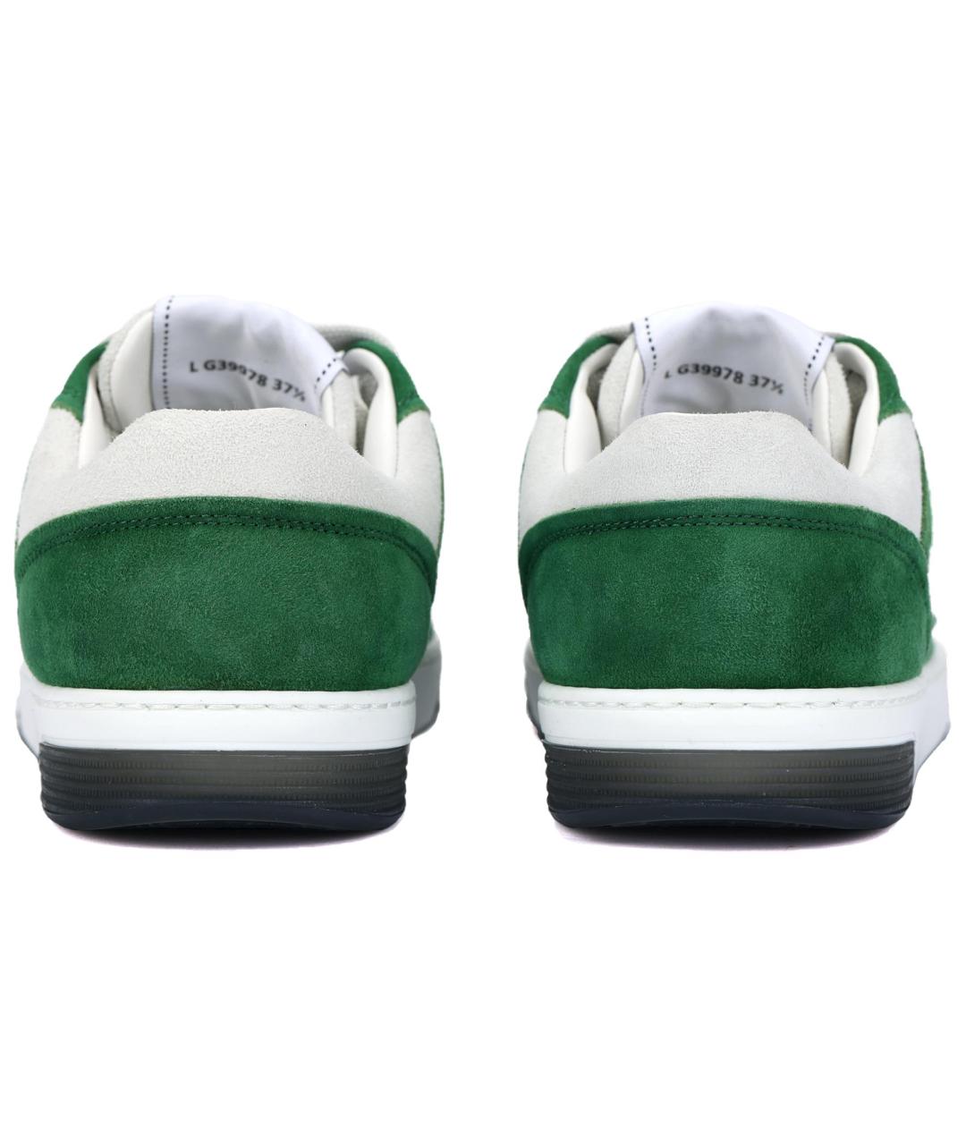 CHANEL Зеленые кожаные кроссовки, фото 4