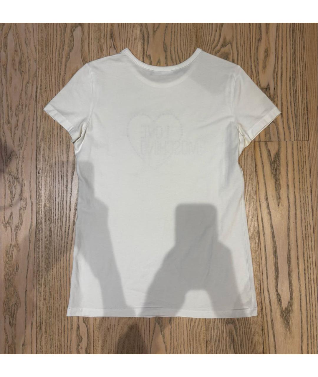 LOVE MOSCHINO Белый хлопковый детская футболка / топ, фото 2