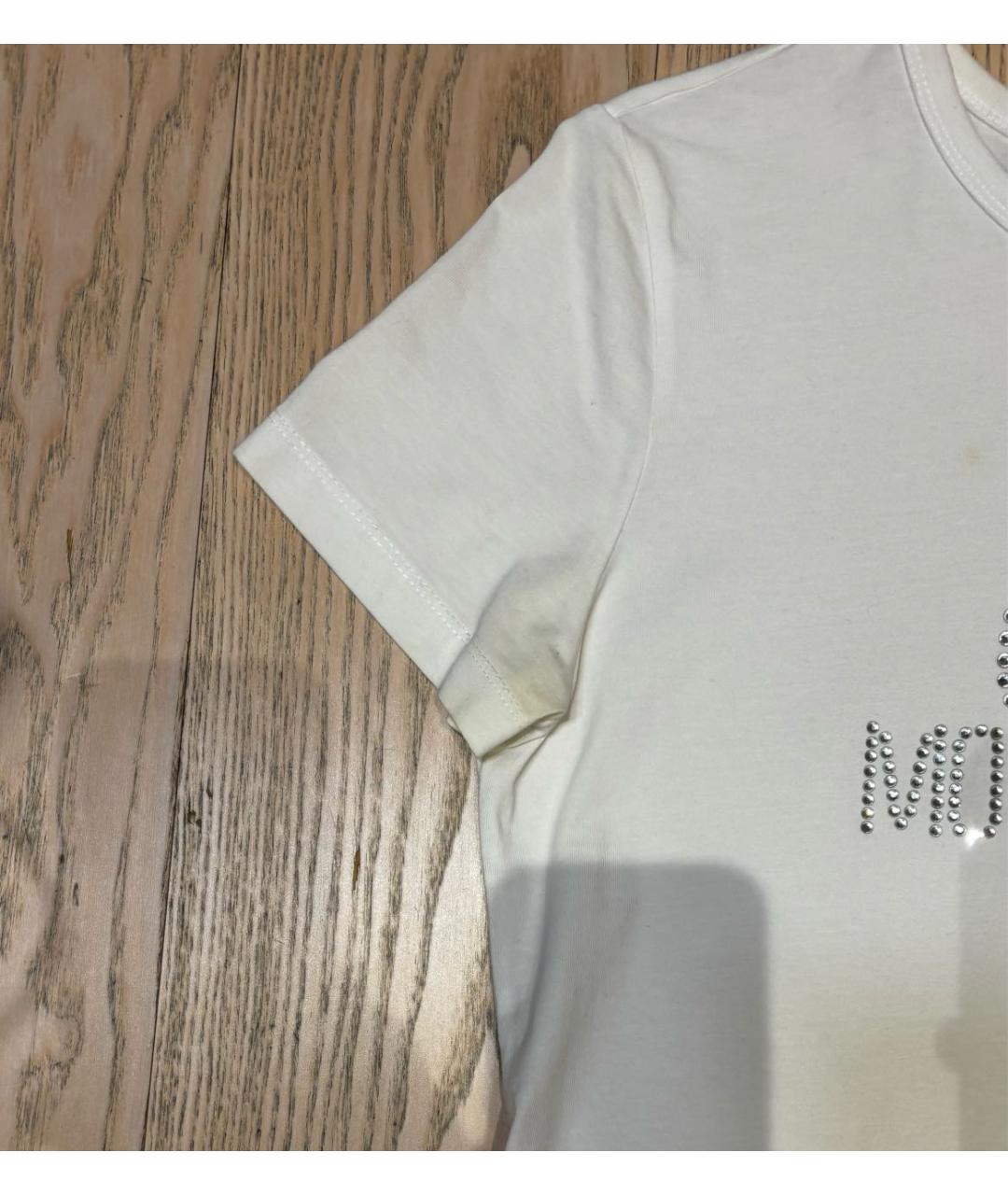 LOVE MOSCHINO Белый хлопковый детская футболка / топ, фото 4