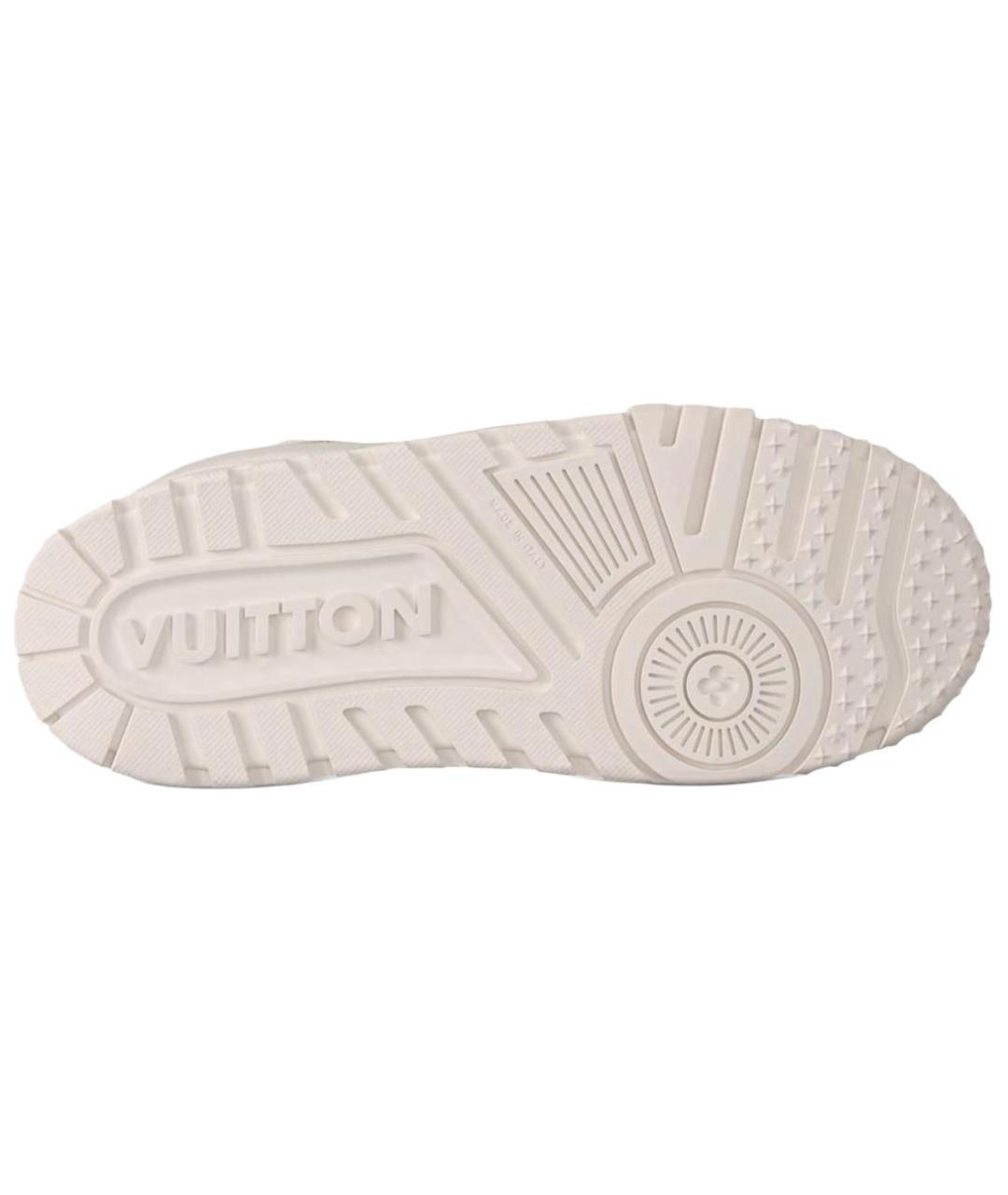 LOUIS VUITTON Белые кожаные кроссовки, фото 6