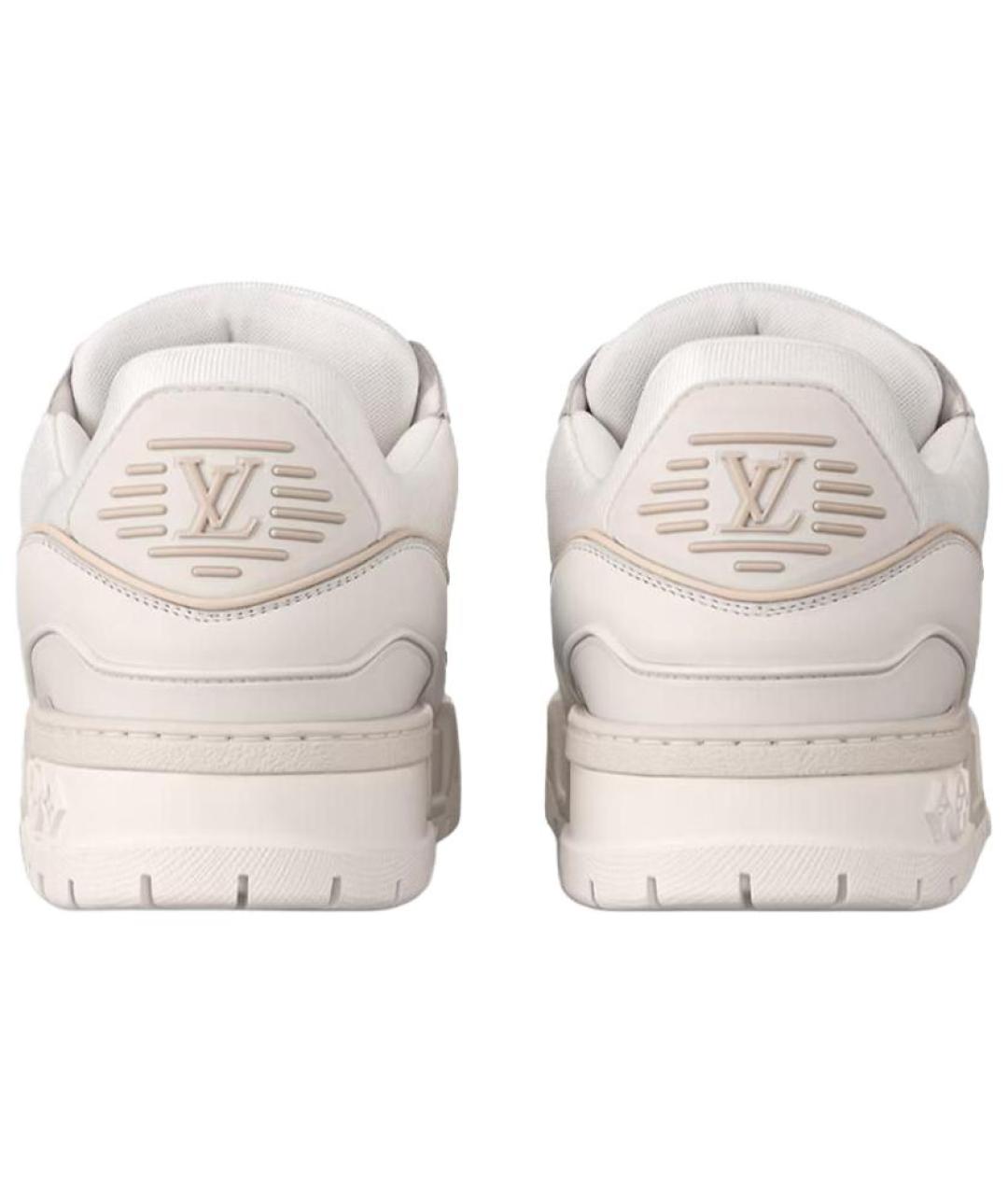 LOUIS VUITTON Белые кожаные кроссовки, фото 5