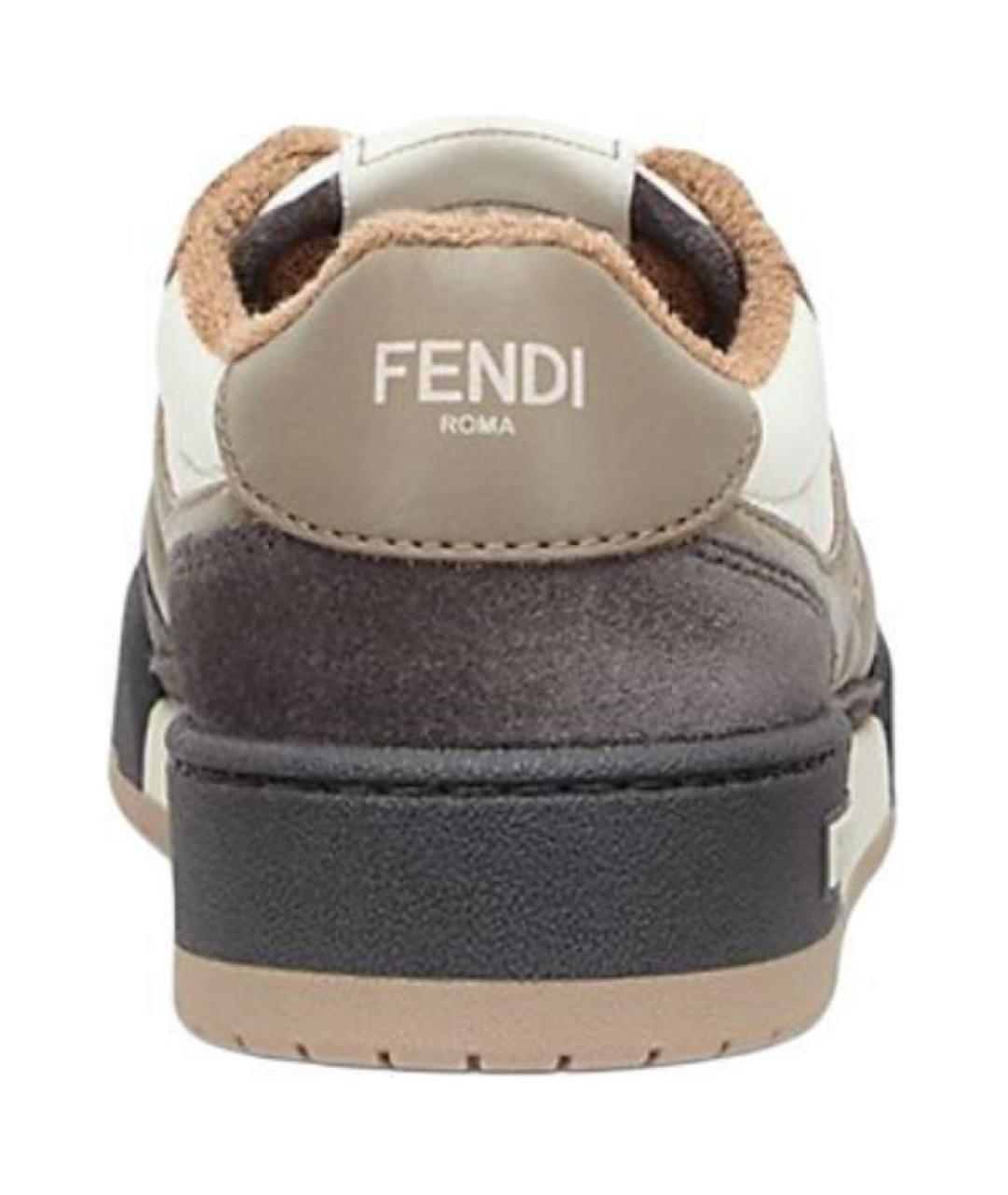 FENDI Мульти кожаные кеды, фото 5