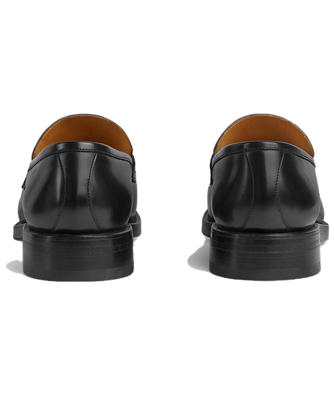 GUCCI Черные кожаные лоферы, фото 5