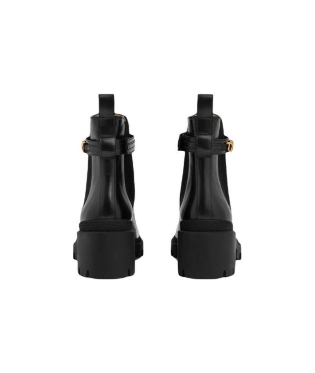 GUCCI Черные кожаные сапоги, фото 4