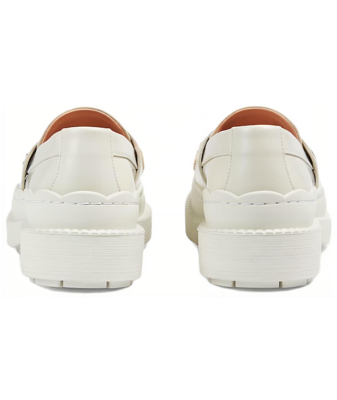 GUCCI Белые лоферы, фото 5