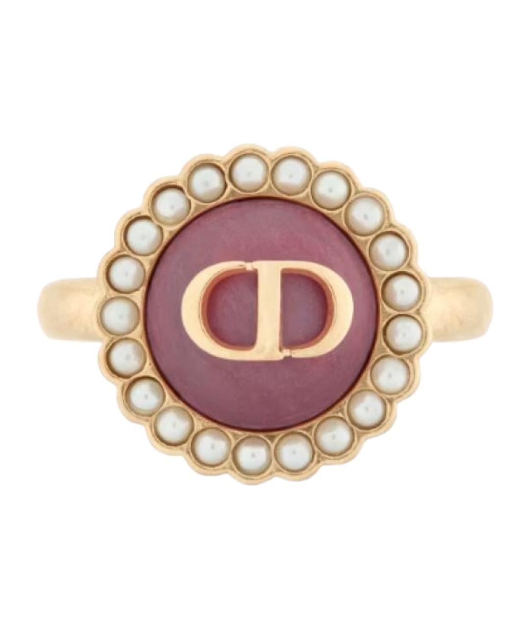CHRISTIAN DIOR Золотое металлическое кольцо, фото 1