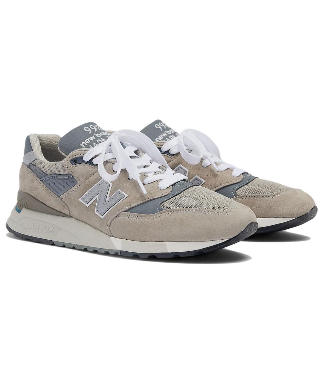 NEW BALANCE Серые кроссовки, фото 2