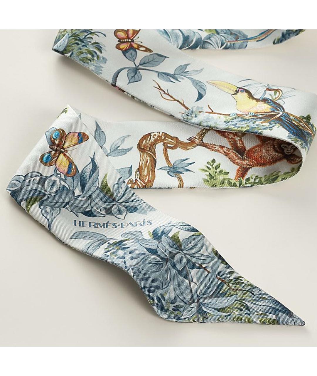 HERMES Мульти шелковый платок, фото 3