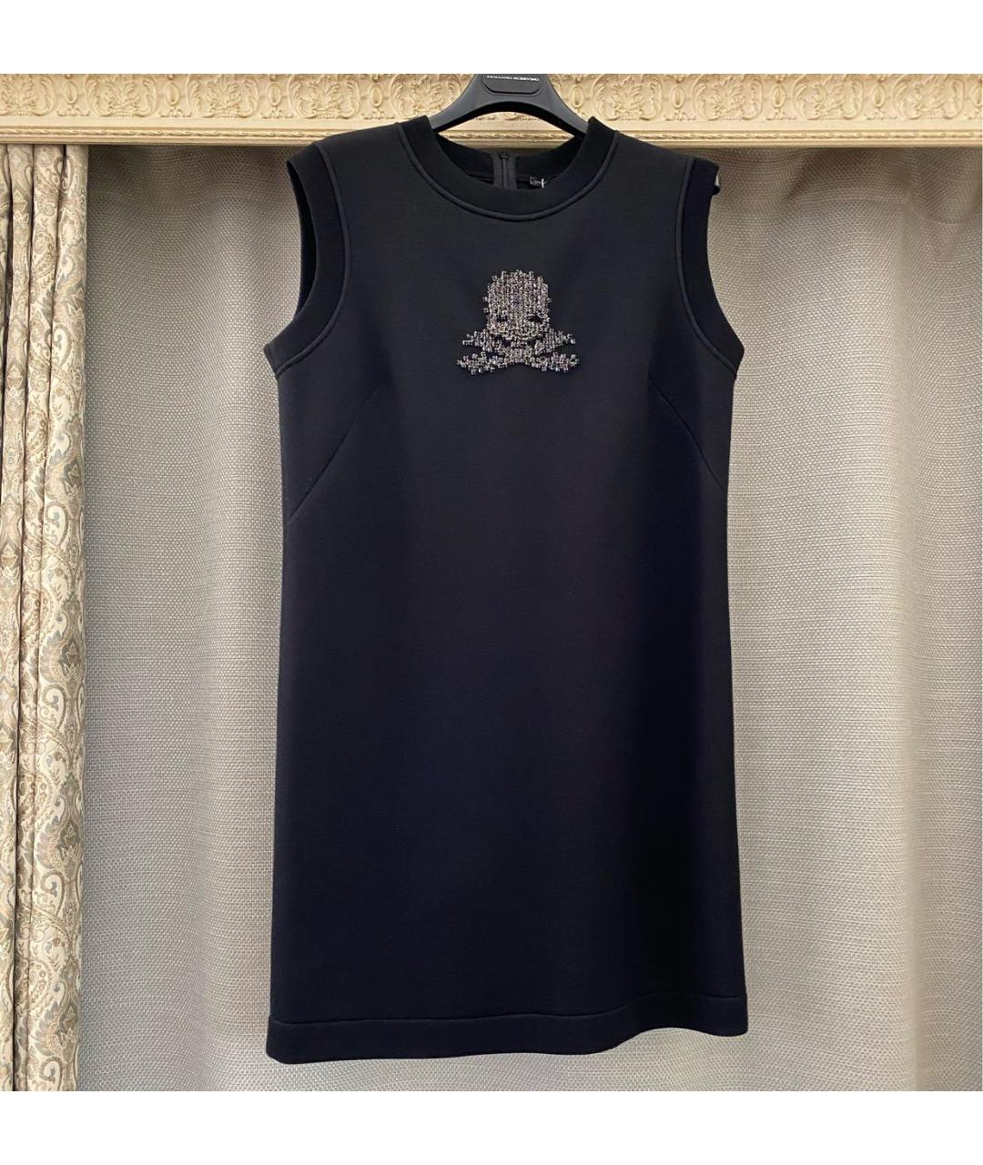 ERMANNO SCERVINO Черное вискозное повседневное платье, фото 9