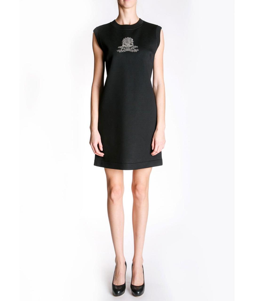 ERMANNO SCERVINO Черное вискозное повседневное платье, фото 2