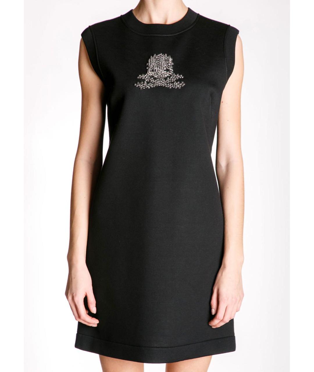 ERMANNO SCERVINO Черное вискозное повседневное платье, фото 3