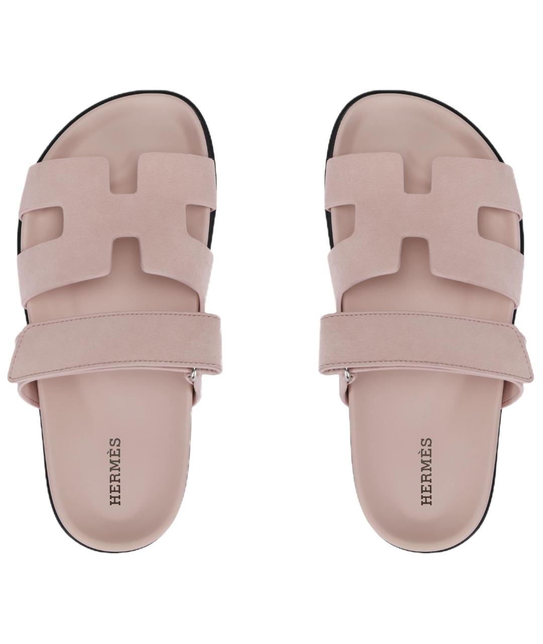 HERMES Розовые сандалии, фото 3