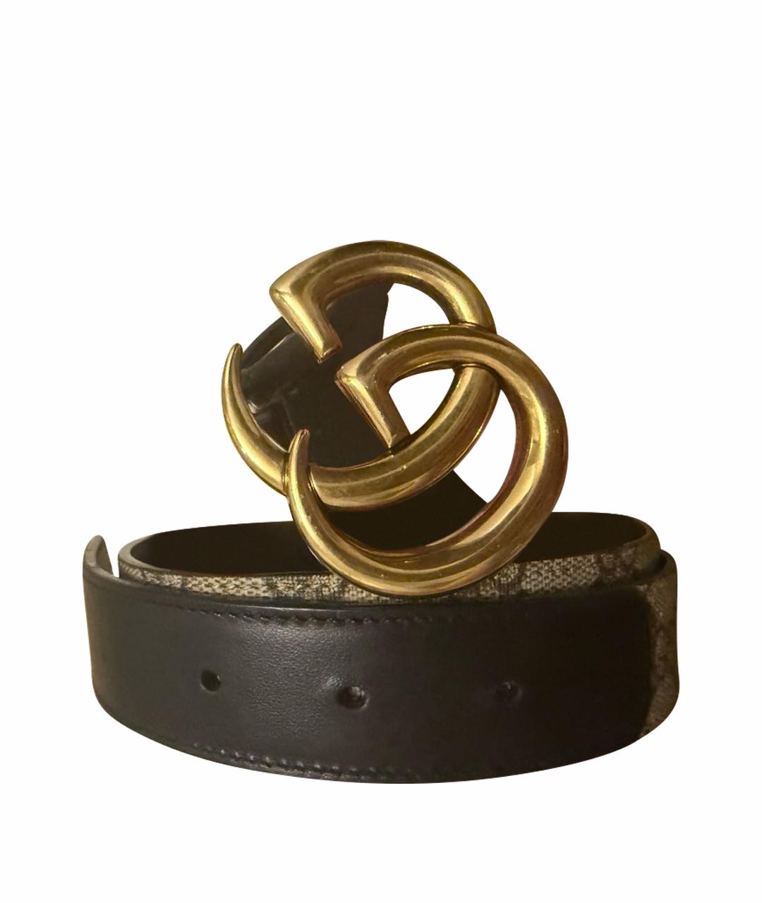 GUCCI Бежевый кожаный ремень, фото 1