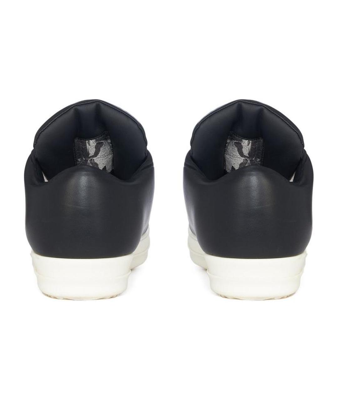 RICK OWENS Черные кожаные кеды, фото 5