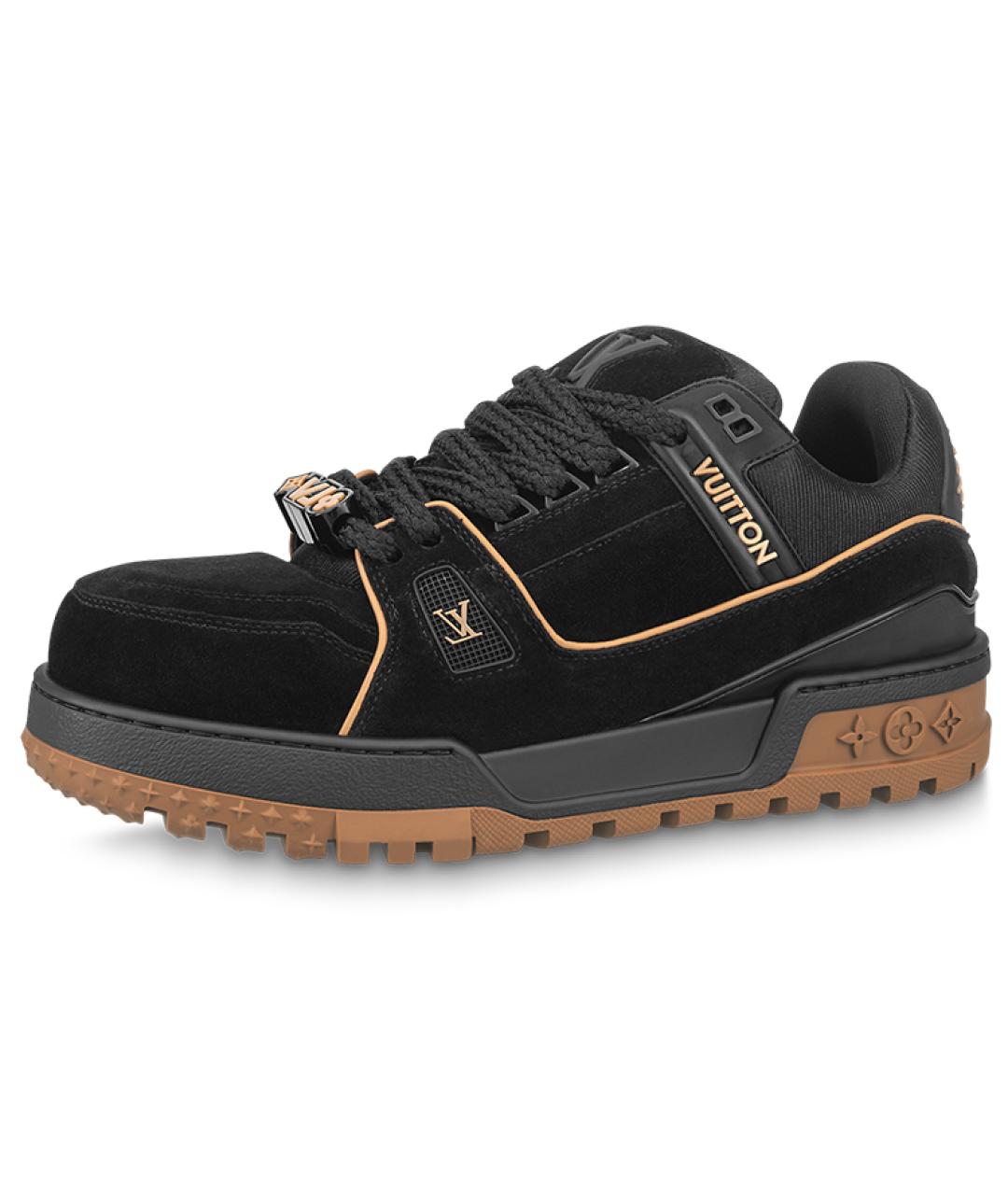 LOUIS VUITTON Черные низкие кроссовки / кеды, фото 2