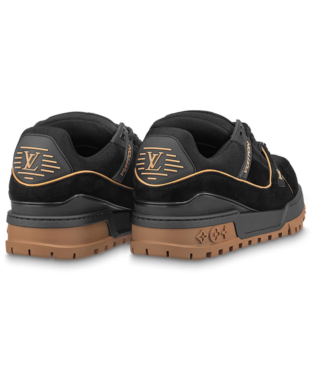LOUIS VUITTON Черные низкие кроссовки / кеды, фото 4