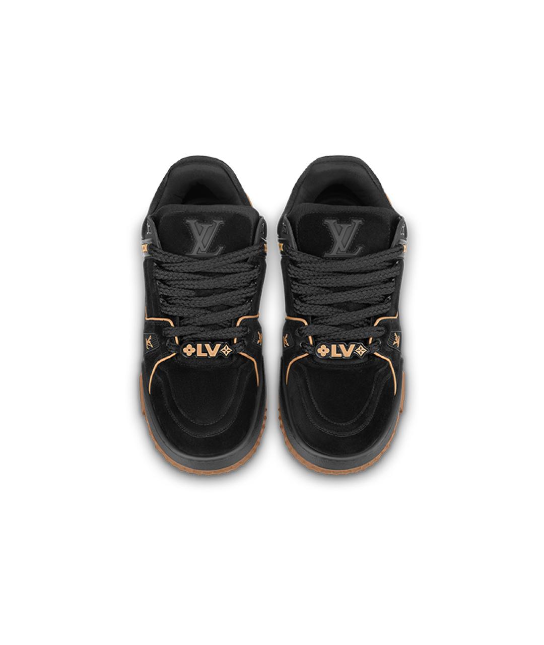 LOUIS VUITTON Черные низкие кроссовки / кеды, фото 3