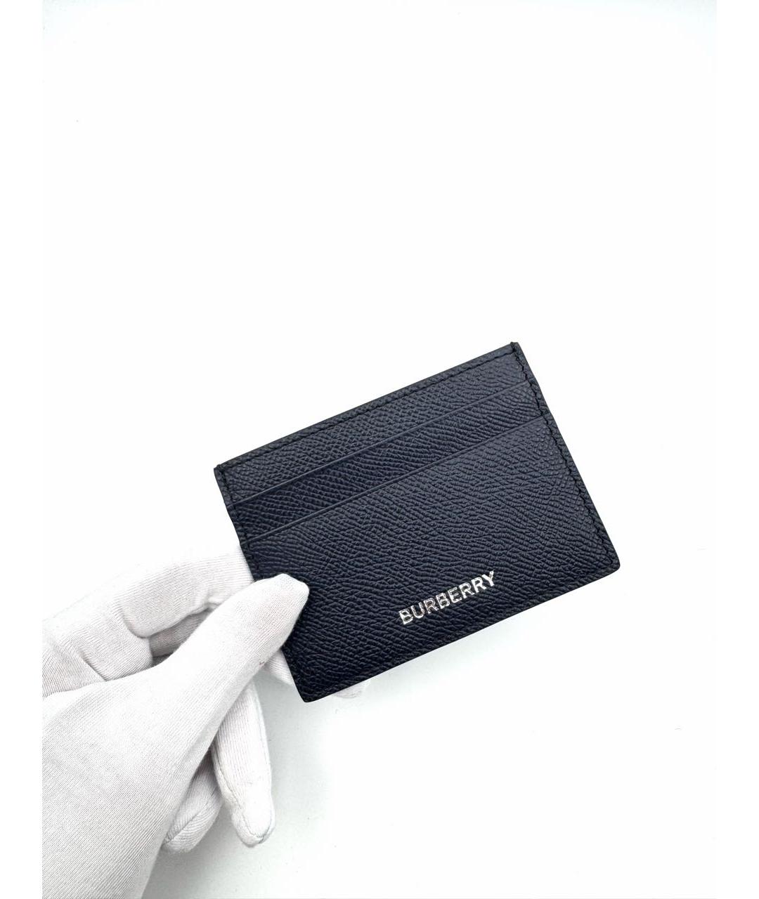 BURBERRY Синий кожаный кардхолдер, фото 3