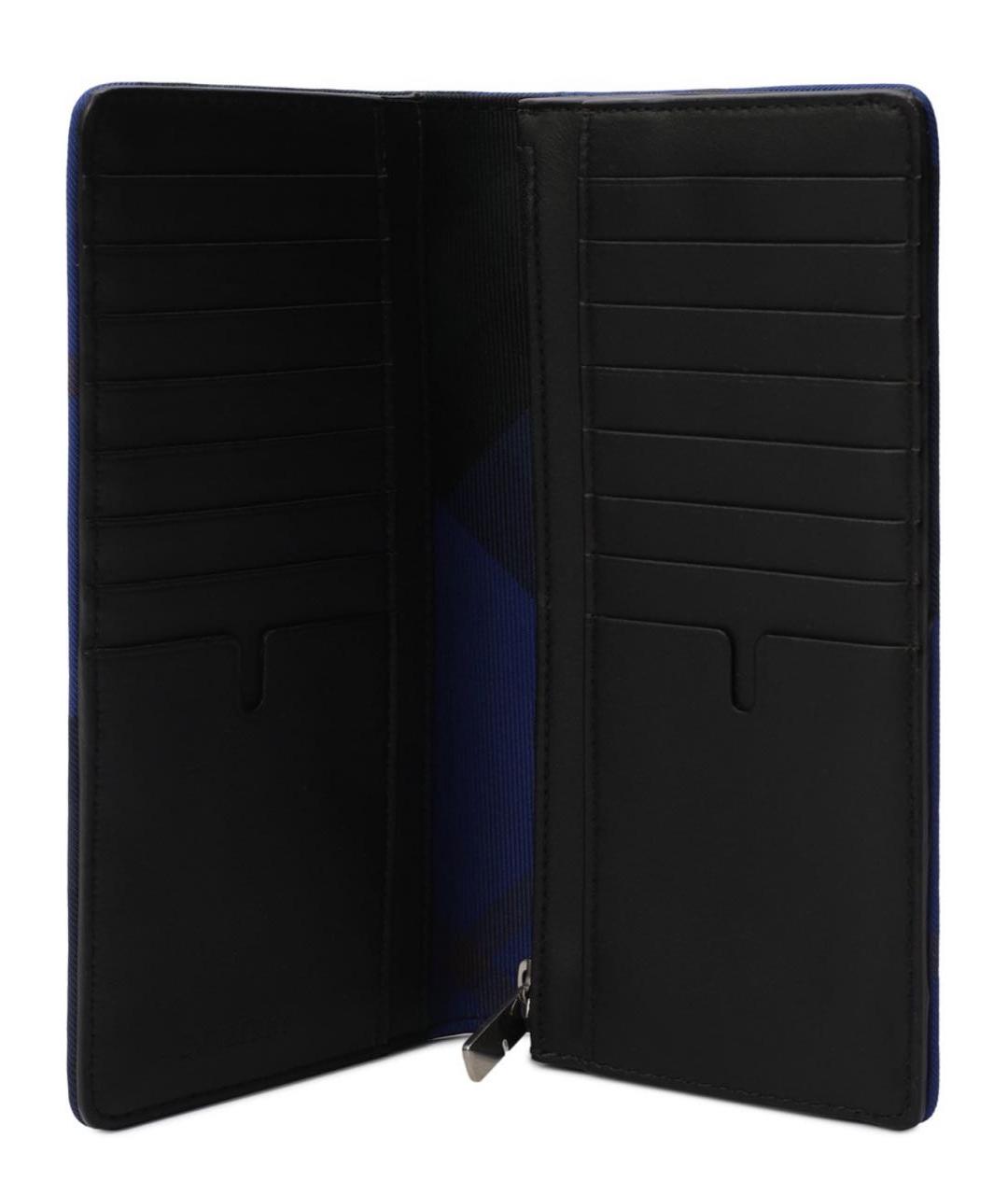 BURBERRY Черный кожаный кошелек, фото 5