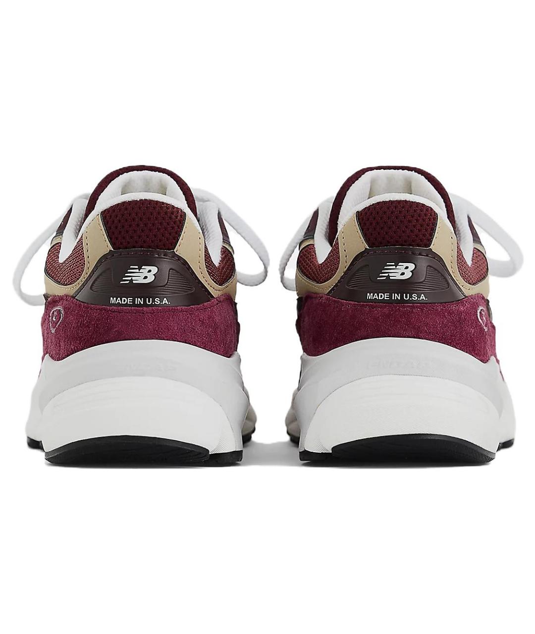 NEW BALANCE Бордовые замшевые кроссовки, фото 5