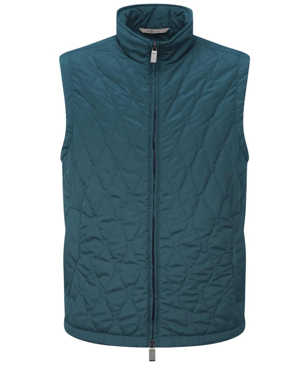CANALI Синий полиэстеровый жилет, фото 1