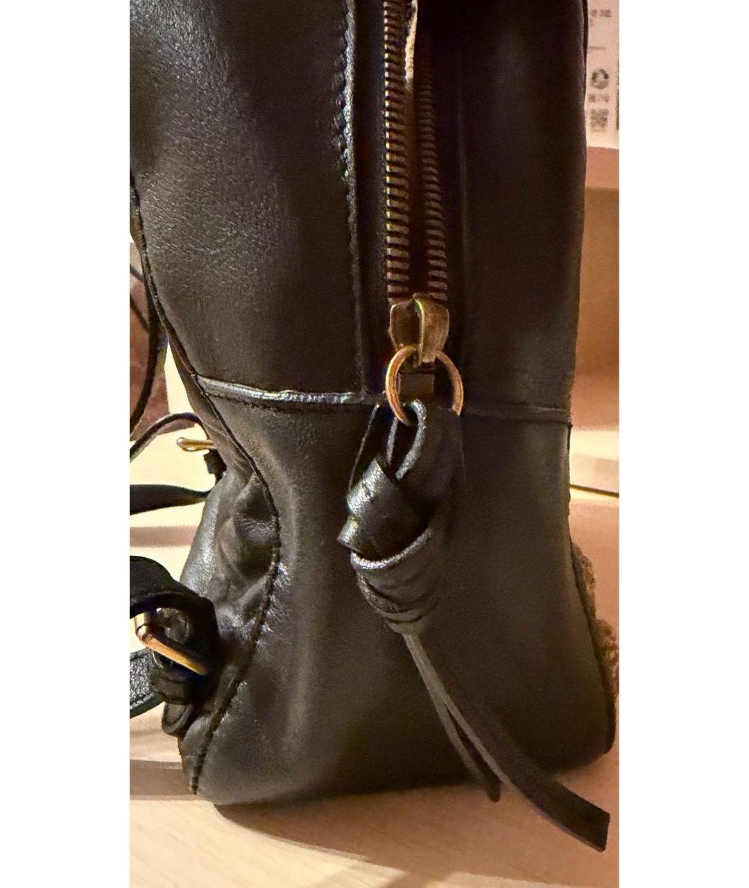 GUCCI Черный кожаный рюкзак, фото 4