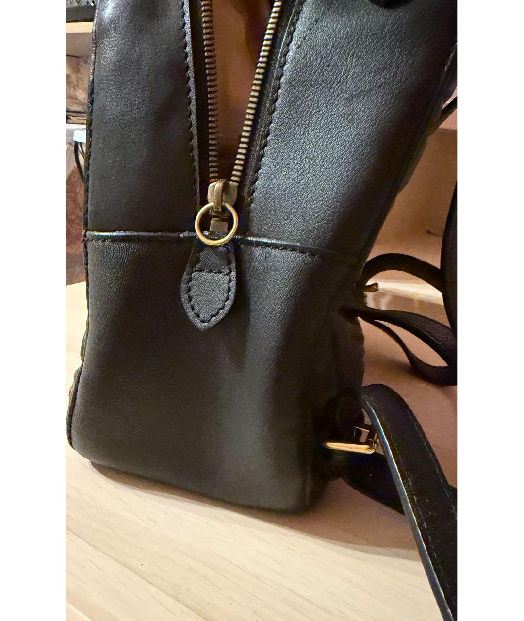 GUCCI Черный кожаный рюкзак, фото 5