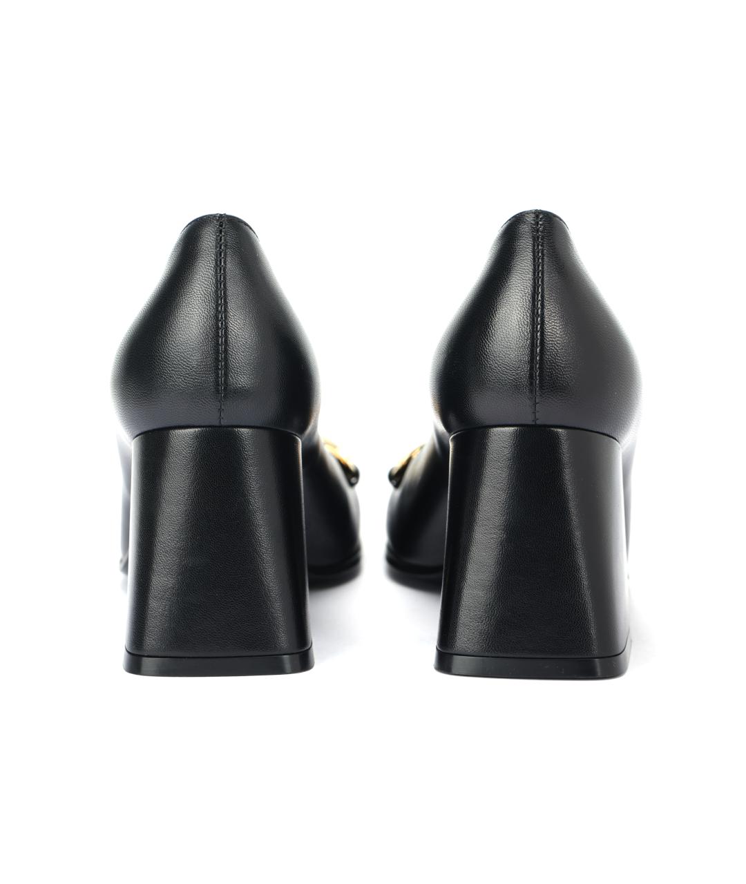 GUCCI Черные кожаные туфли, фото 4