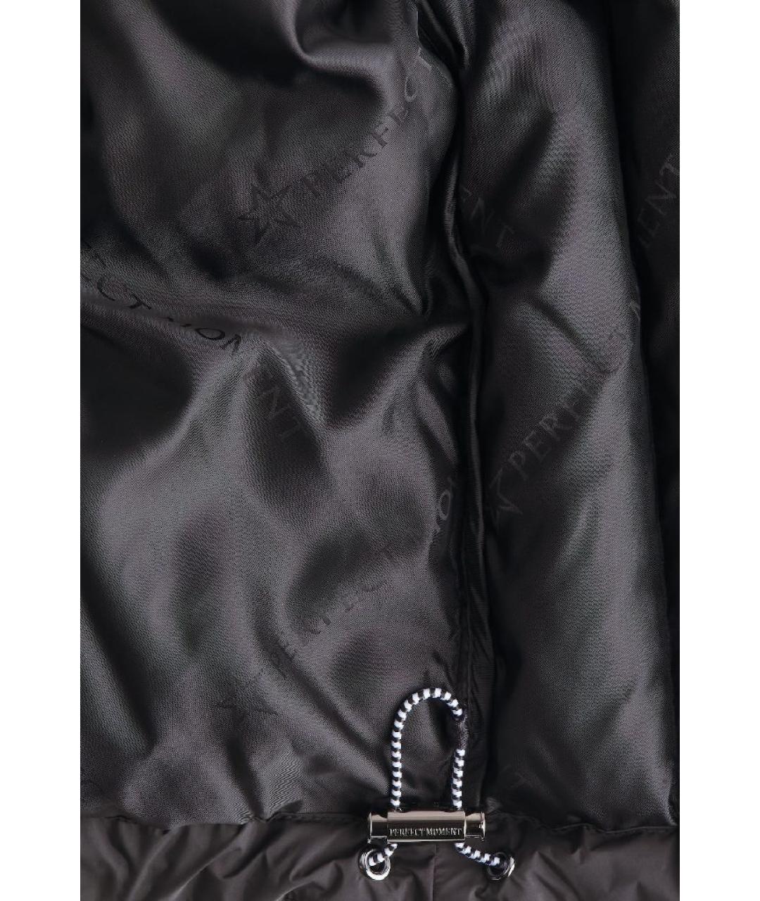 PERFECT MOMENT Черный полиамидовый пуховик, фото 3