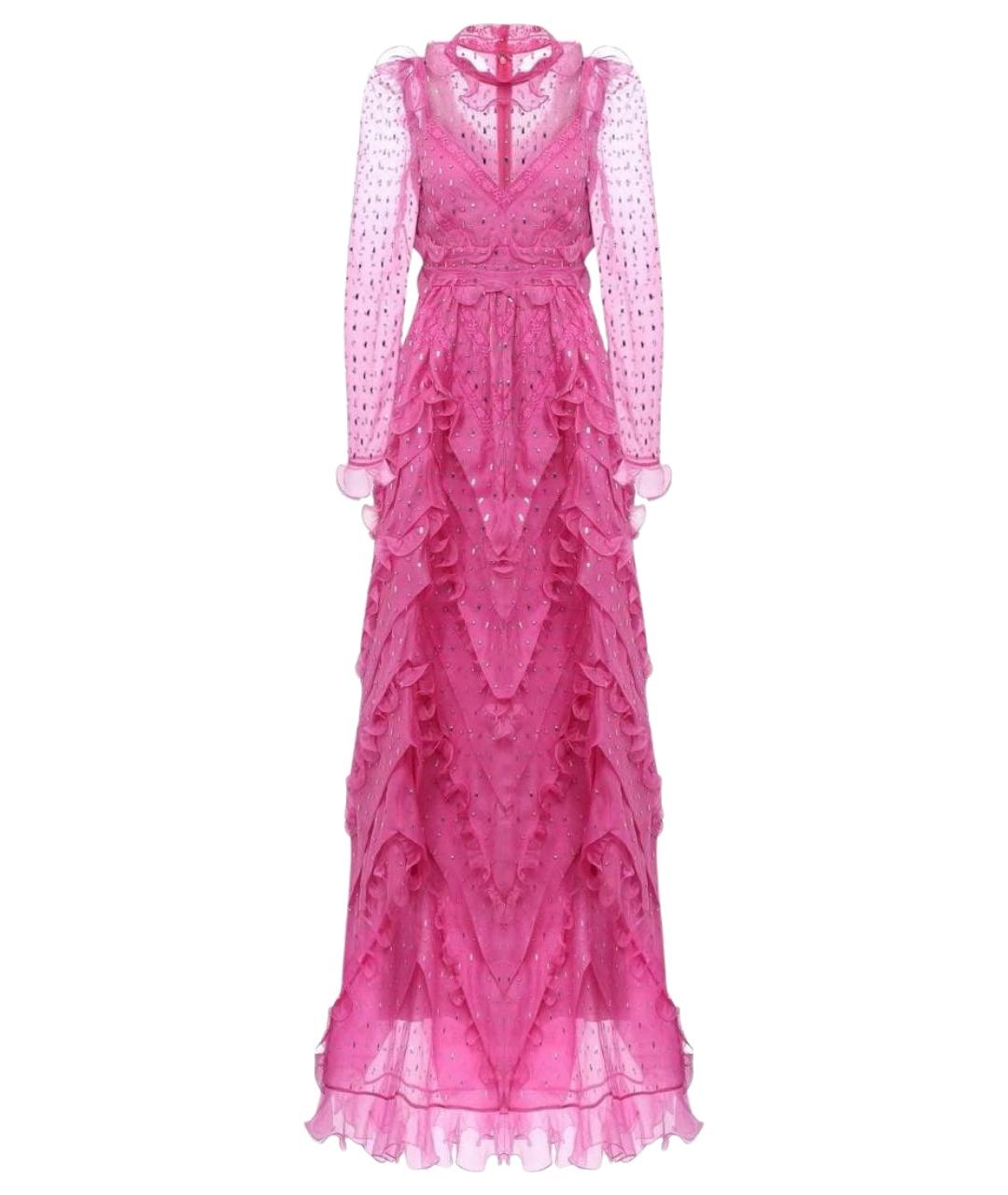 VALENTINO Фуксия шелковое вечернее платье, фото 1