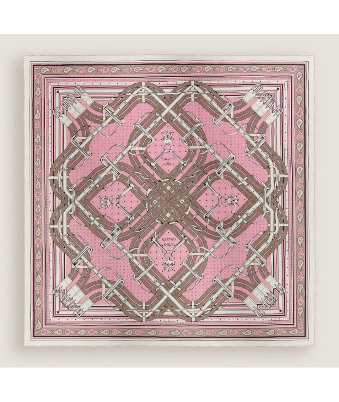 HERMES Мульти кашемировый платок, фото 7