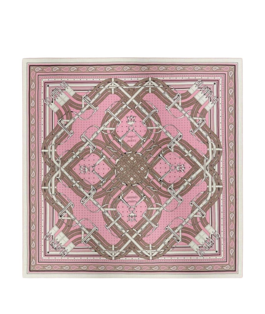 HERMES Мульти кашемировый платок, фото 1