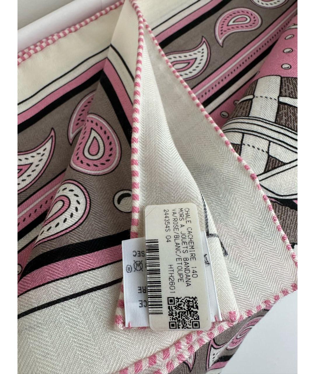 HERMES Мульти кашемировый платок, фото 6