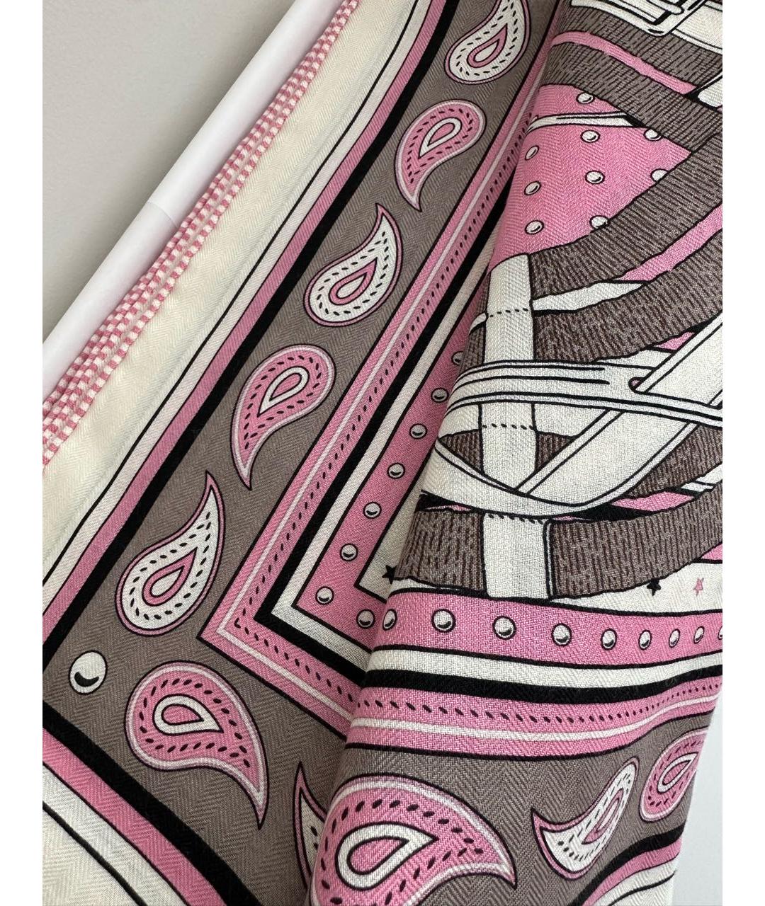 HERMES Мульти кашемировый платок, фото 5