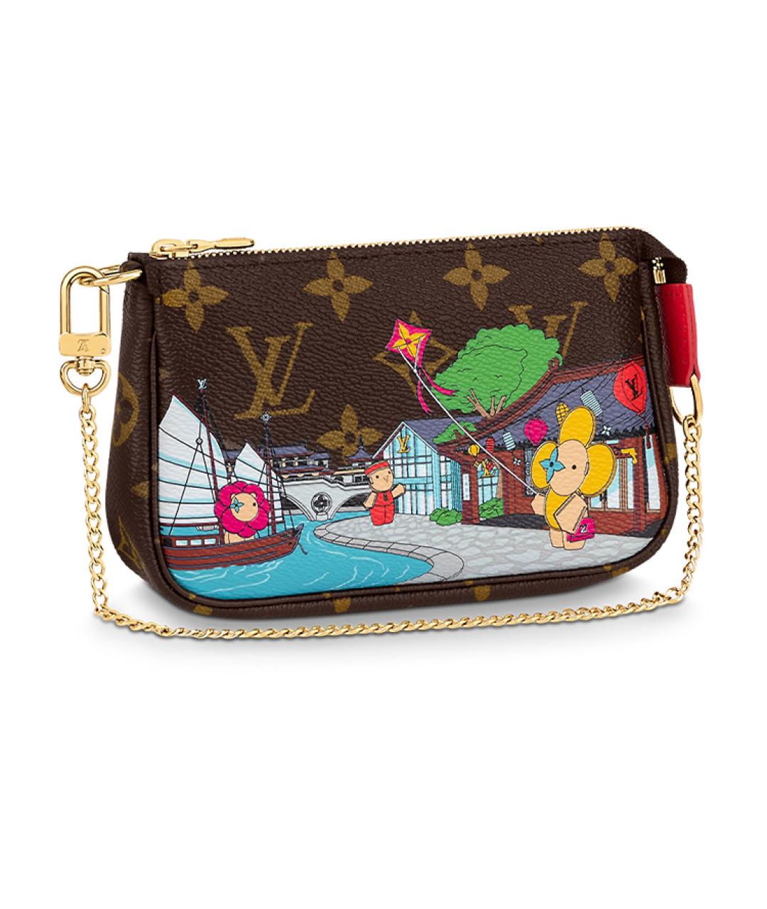 LOUIS VUITTON Коричневая сумка через плечо, фото 7