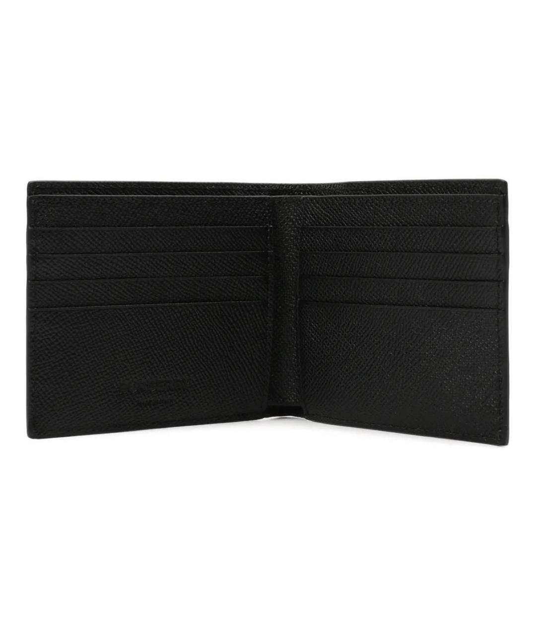 BURBERRY Черный кожаный кошелек, фото 2