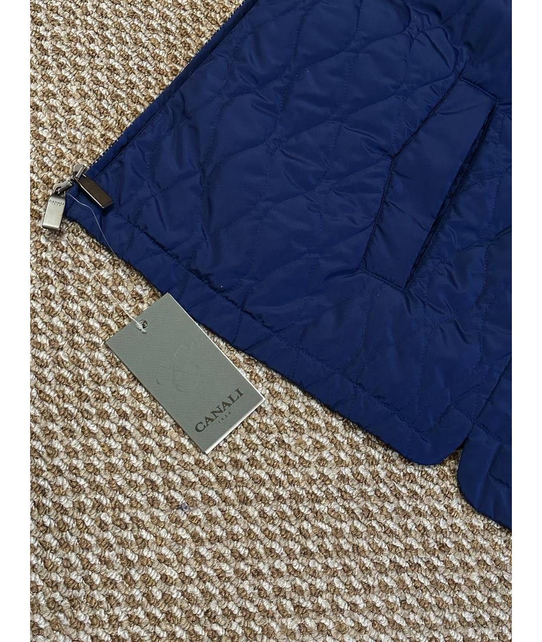 CANALI Синий жилет, фото 8