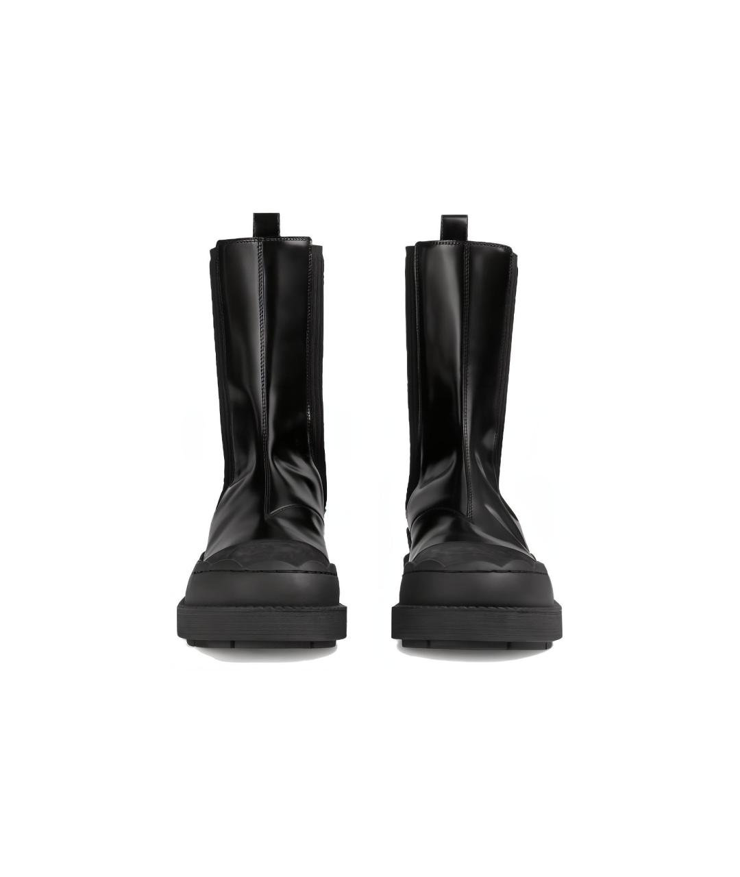 GUCCI Черные кожаные полусапоги, фото 3