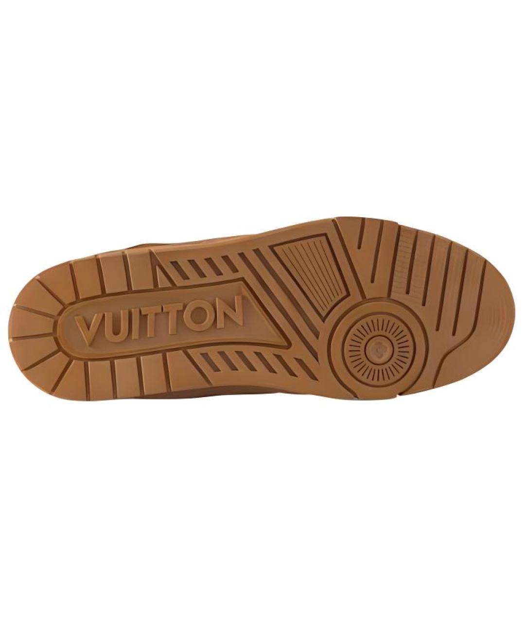 LOUIS VUITTON Коричневые низкие кроссовки / кеды, фото 6