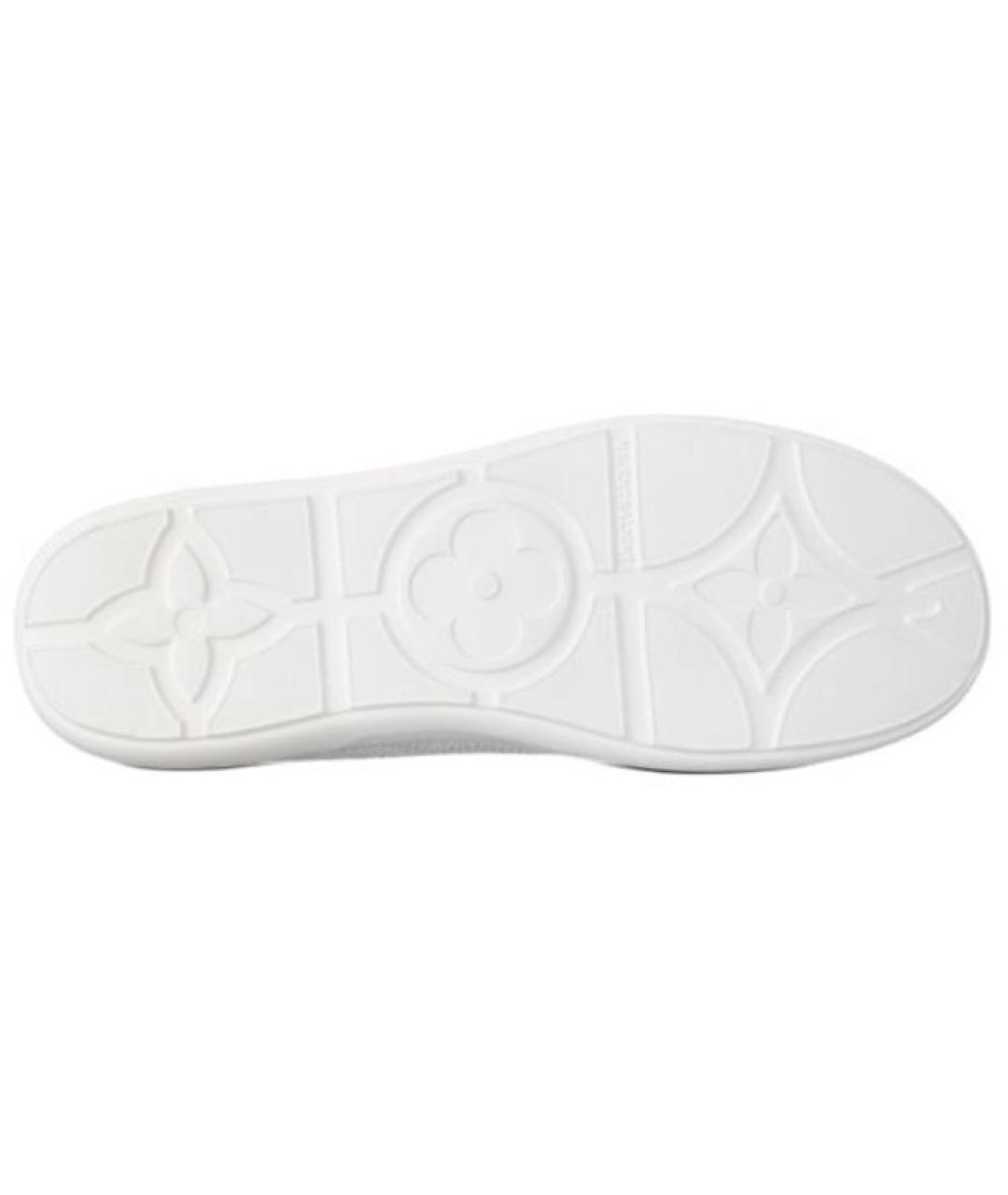 LOUIS VUITTON Серые кожаные слипоны, фото 6