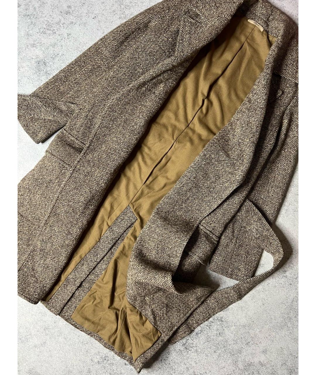 CELINE Бежевое шерстяное пальто, фото 7