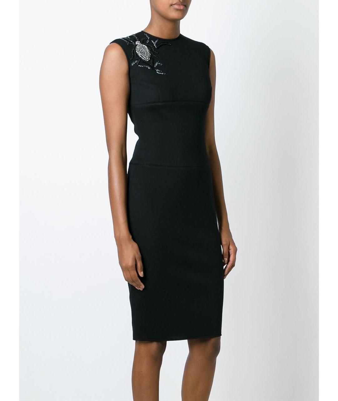 ERMANNO SCERVINO Черное вискозное коктейльное платье, фото 3