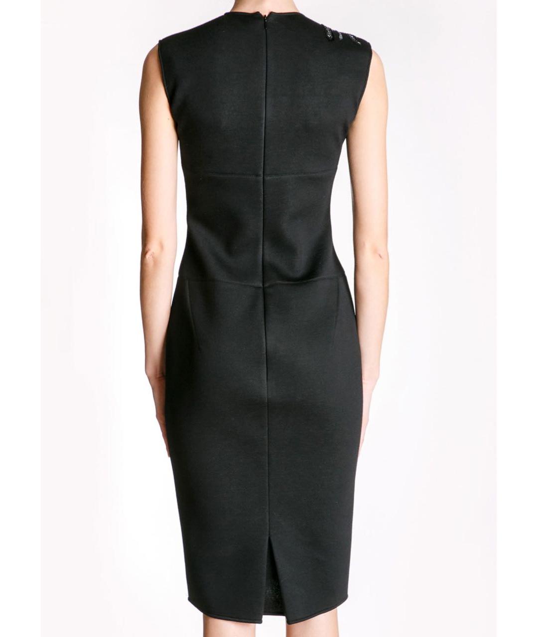 ERMANNO SCERVINO Черное вискозное коктейльное платье, фото 6