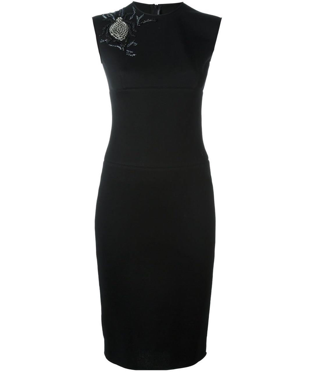 ERMANNO SCERVINO Черное вискозное коктейльное платье, фото 1
