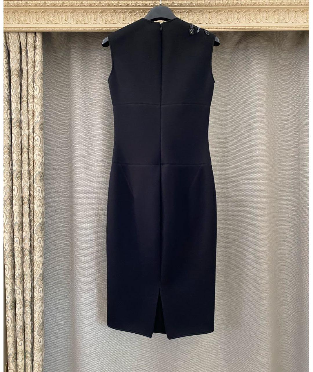 ERMANNO SCERVINO Черное вискозное коктейльное платье, фото 8