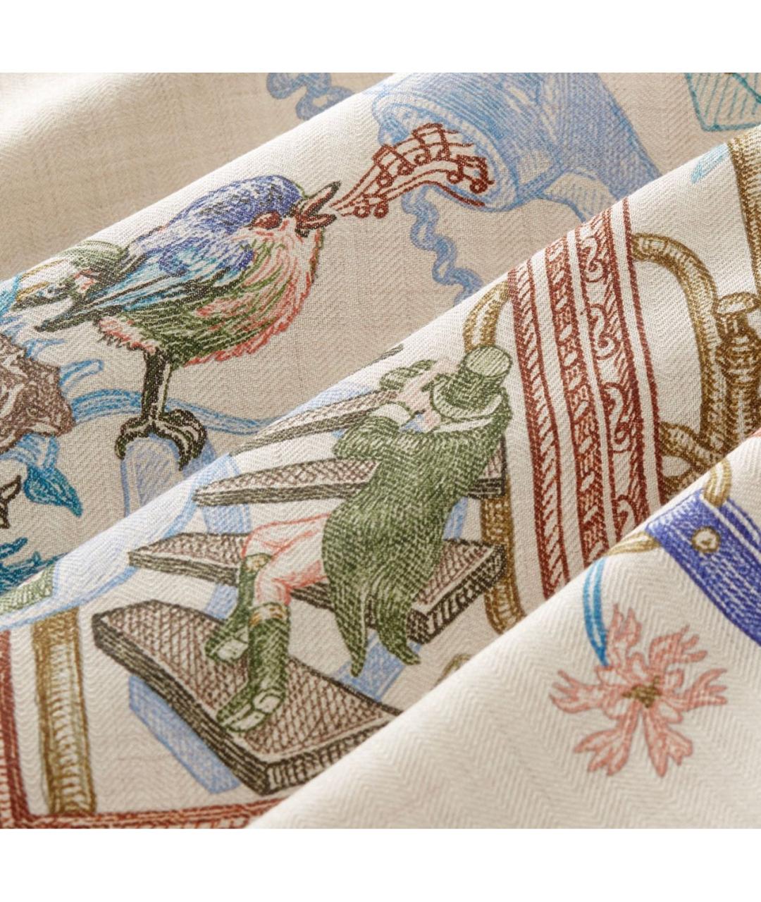 HERMES Мульти кашемировый платок, фото 2