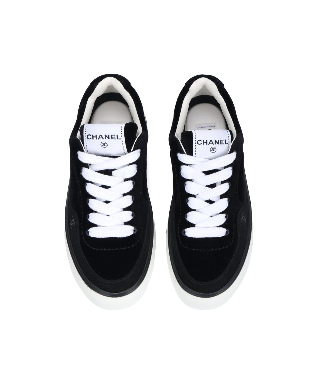 CHANEL Черные кроссовки, фото 3