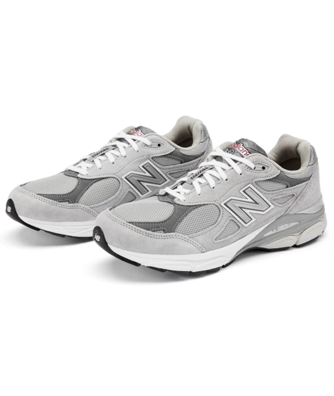 NEW BALANCE Серые замшевые кроссовки, фото 2