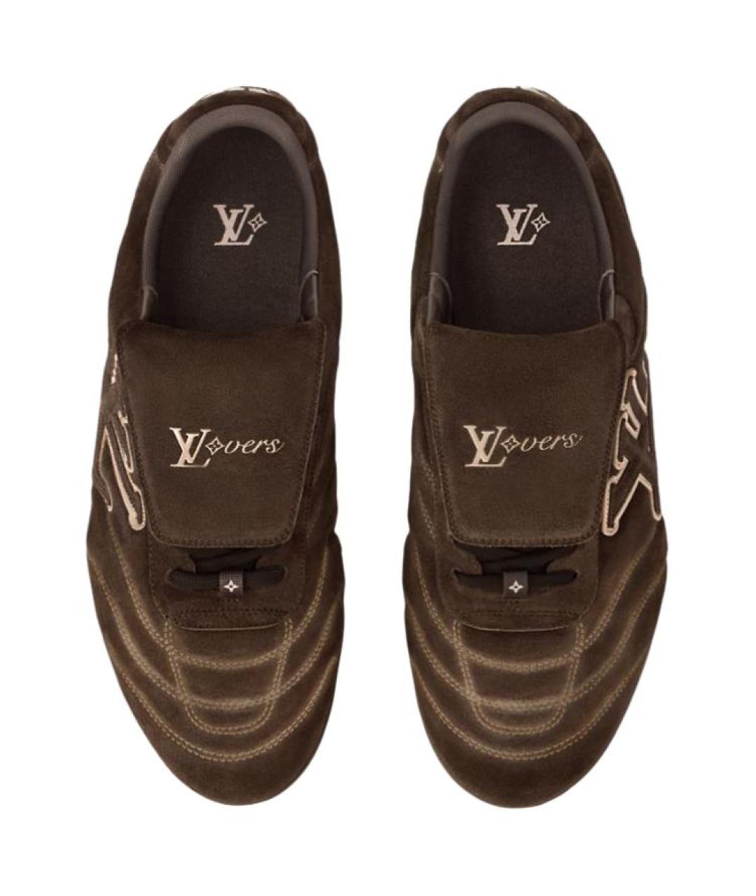 LOUIS VUITTON Коричневые кроссовки, фото 4